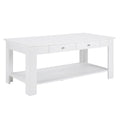 Table basse avec 2 tiroirs et une étagère