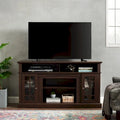 Mueble clásico para TV de 58 con almacenamiento abierto y cerrado, para televisores de hasta 65
