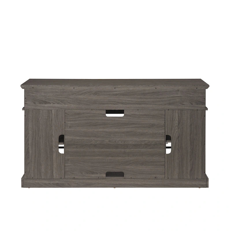 Mueble clásico para TV de 58 con almacenamiento abierto y cerrado, para televisores de hasta 65