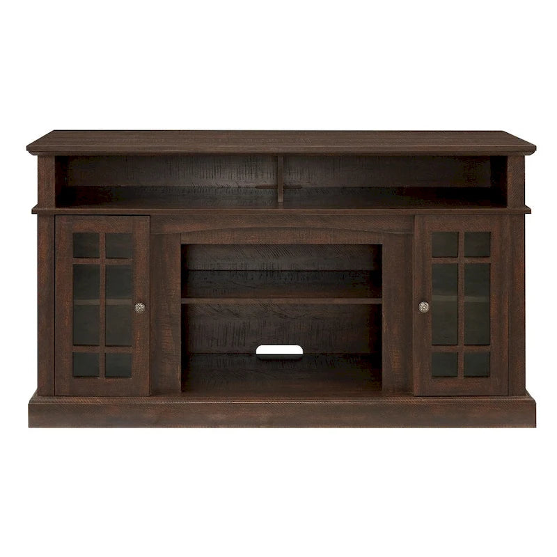 Mueble clásico para TV de 58 con almacenamiento abierto y cerrado, para televisores de hasta 65