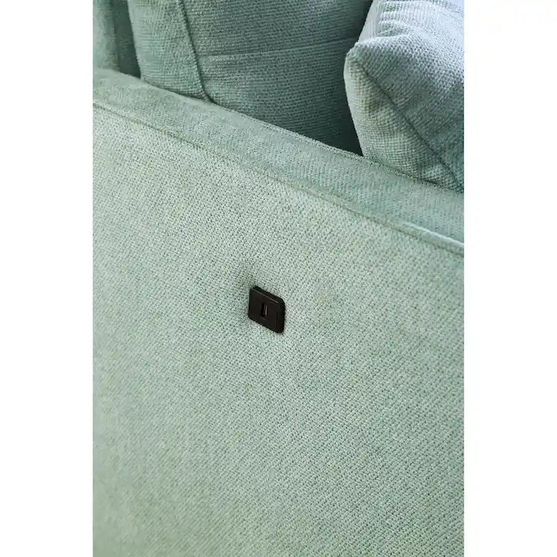 2-Sitzer-Loveseat aus Stoff mit USB-Ladefunktion