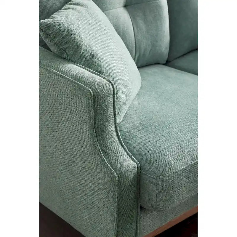 2-Sitzer-Loveseat aus Stoff mit USB-Ladefunktion