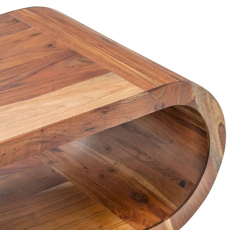 Mesa de cóctel de madera de mango - 51x23x18