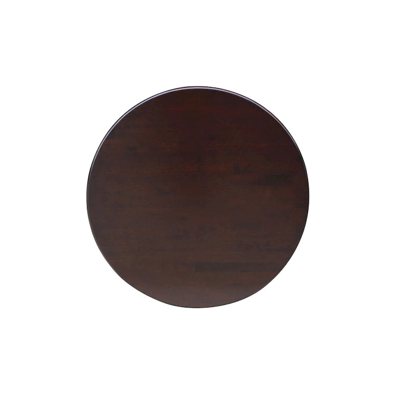 Mesa pedestal redonda de estilo desgastado de 30 pulgadas