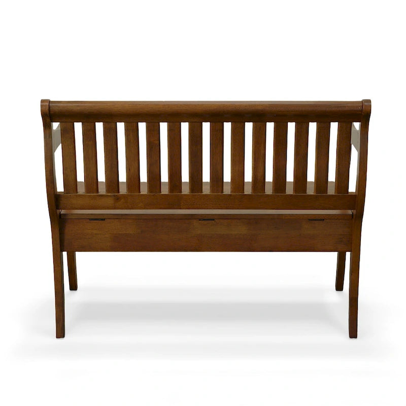 Banc de rangement de véranda au style rétro classique