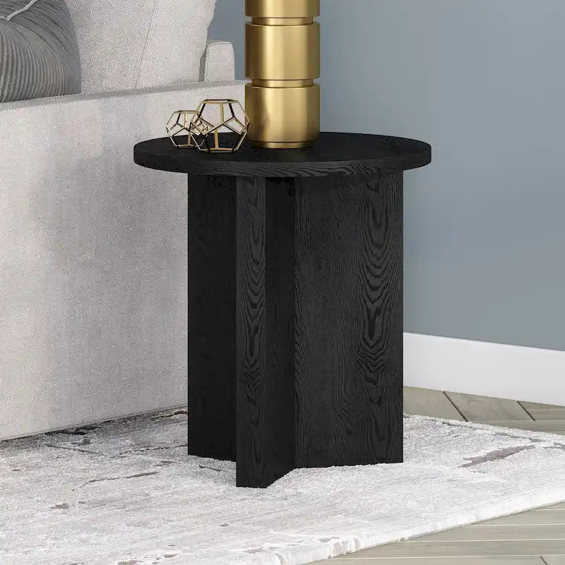 Table d’appoint ronde de style nordique, largeur de 20