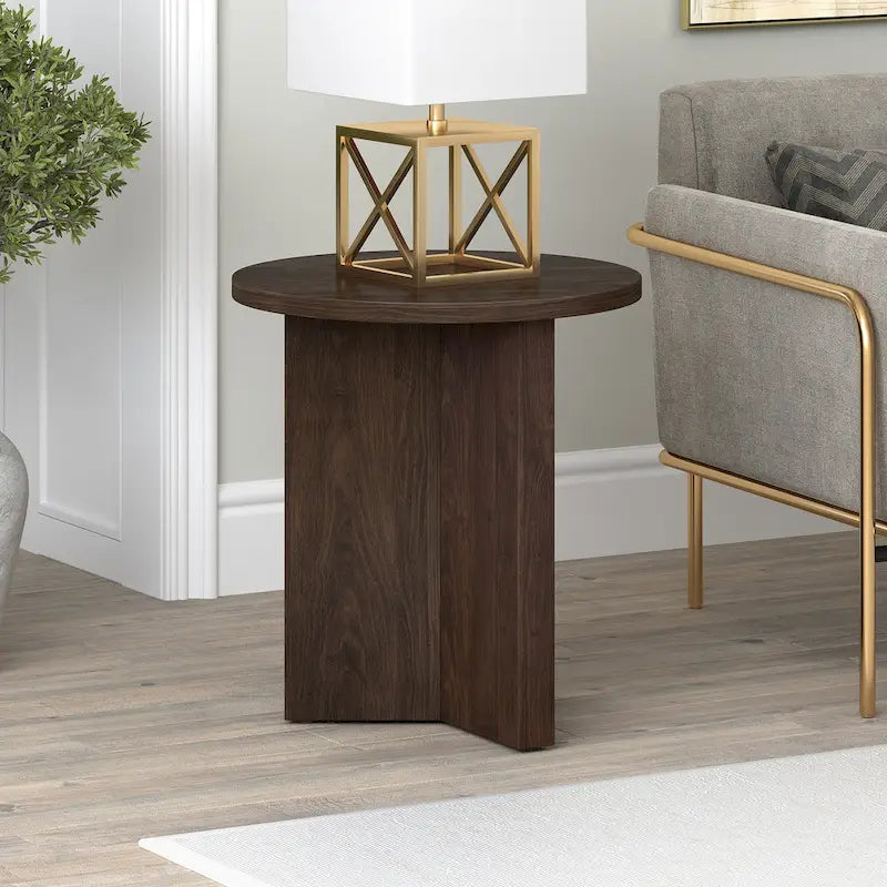 Table d’appoint ronde de style nordique, largeur de 20