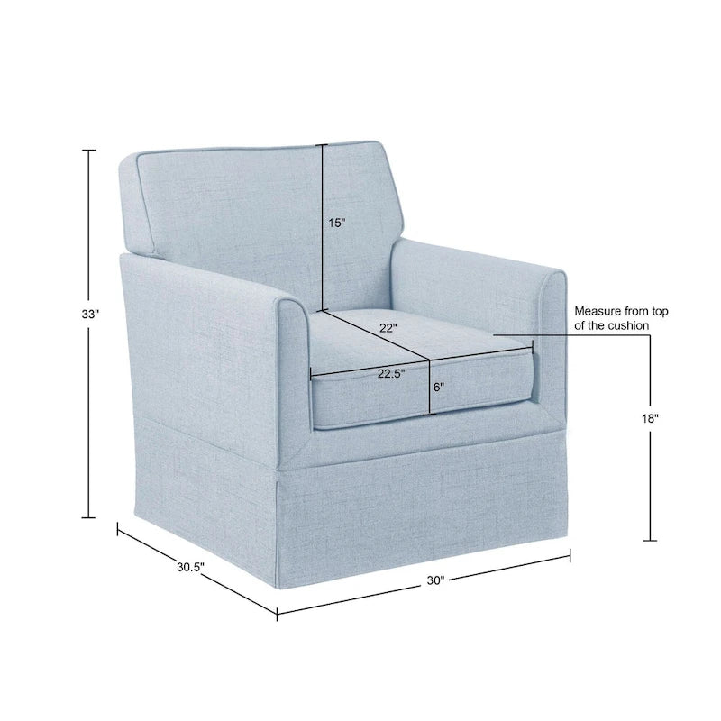 Sessel im nordischen Stil mit abnehmbarem Bezug - 30W x 30.5D x 33H