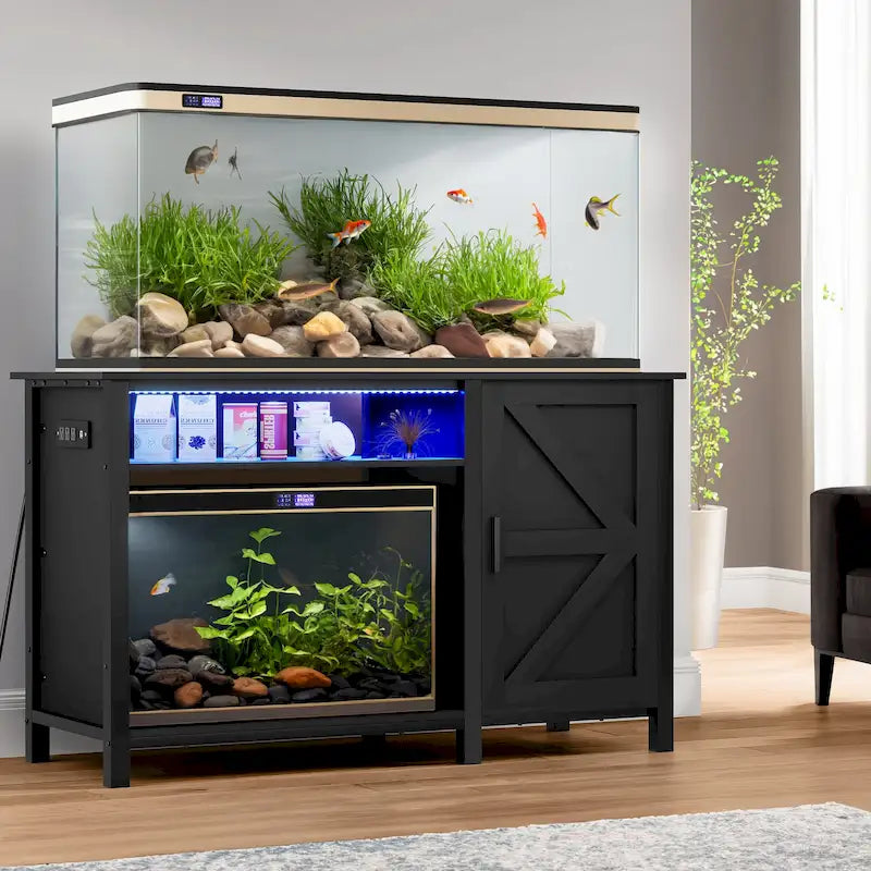 Soporte para acuario con tira de luz RGB