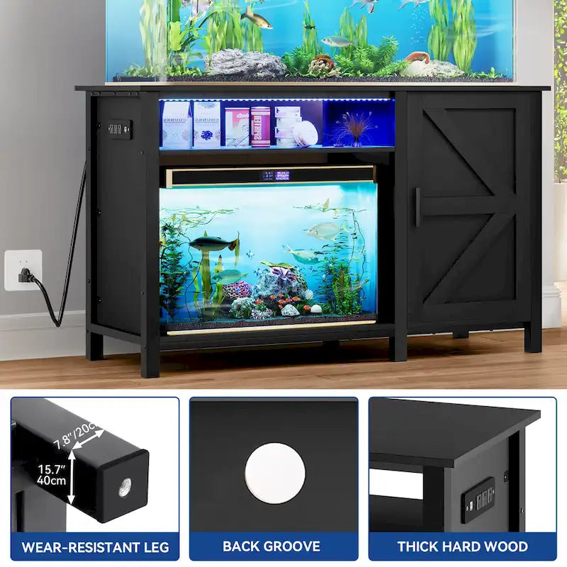 Soporte para acuario con tira de luz RGB