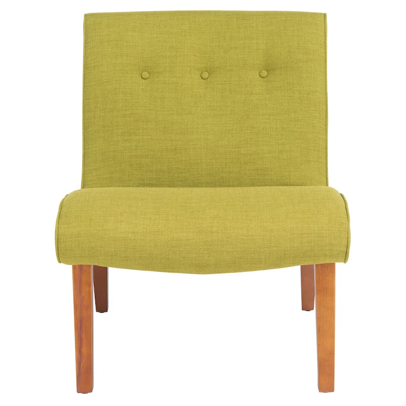 Stuhl in Waldgrün im Mid-Century-Stil - 25.2 x 29.9 x 30.7 - 25Wx30Dx31H