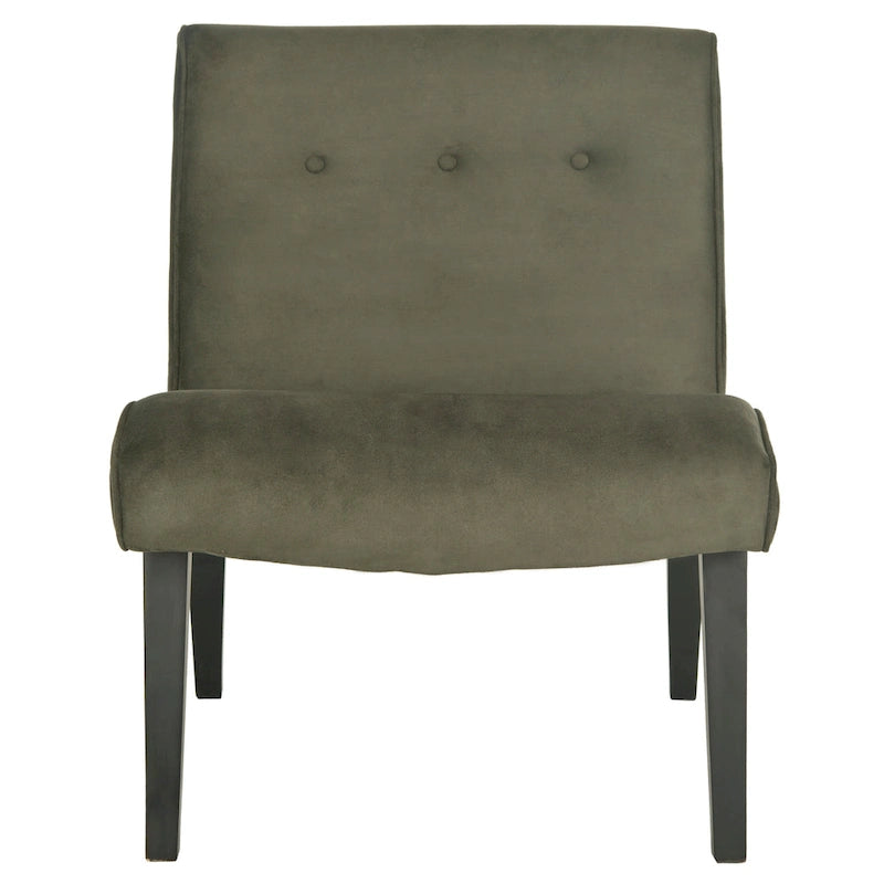 Fauteuil vert forêt du milieu du siècle - 25.2 x 29.9 x 30.7 - 25Wx30Dx31H