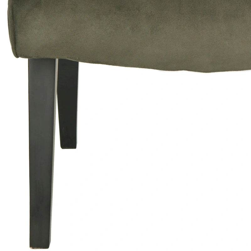 Fauteuil vert forêt du milieu du siècle - 25.2 x 29.9 x 30.7 - 25Wx30Dx31H