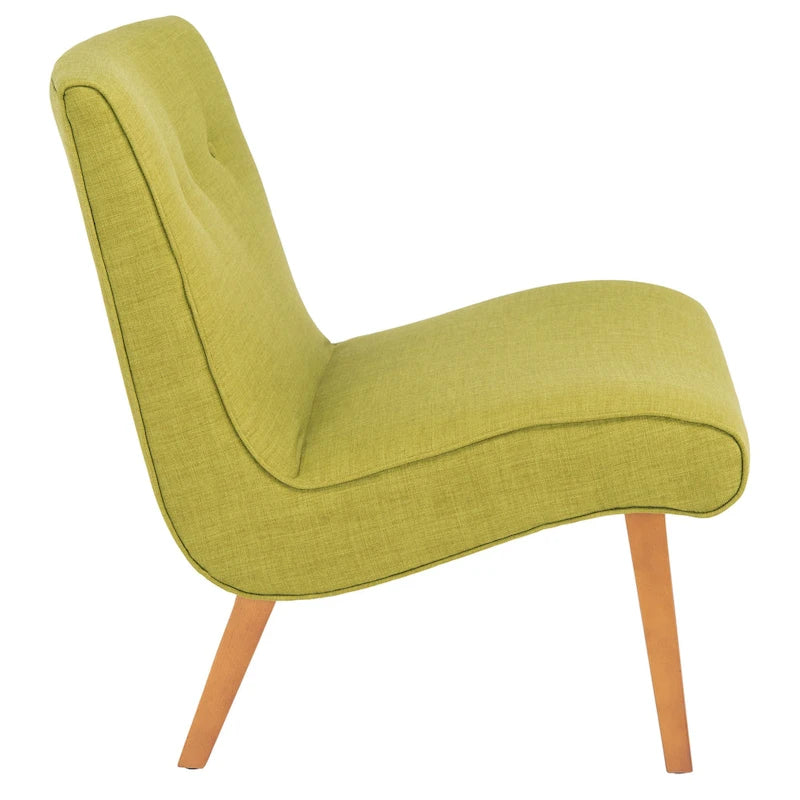 Fauteuil vert forêt du milieu du siècle - 25.2 x 29.9 x 30.7 - 25Wx30Dx31H