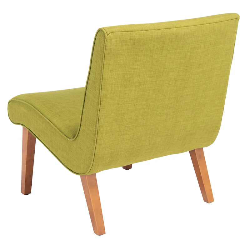 Fauteuil vert forêt du milieu du siècle - 25.2 x 29.9 x 30.7 - 25Wx30Dx31H