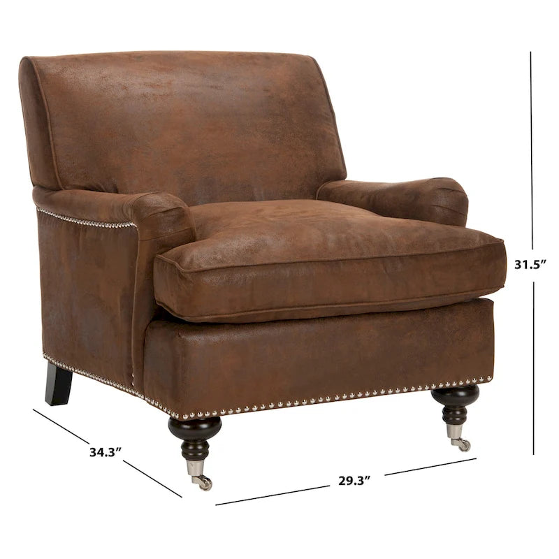 Fauteuil club multicolore de style nordique - 29Wx34Dx32H