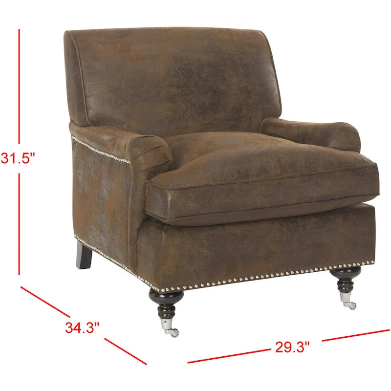 Fauteuil club multicolore de style nordique - 29Wx34Dx32H