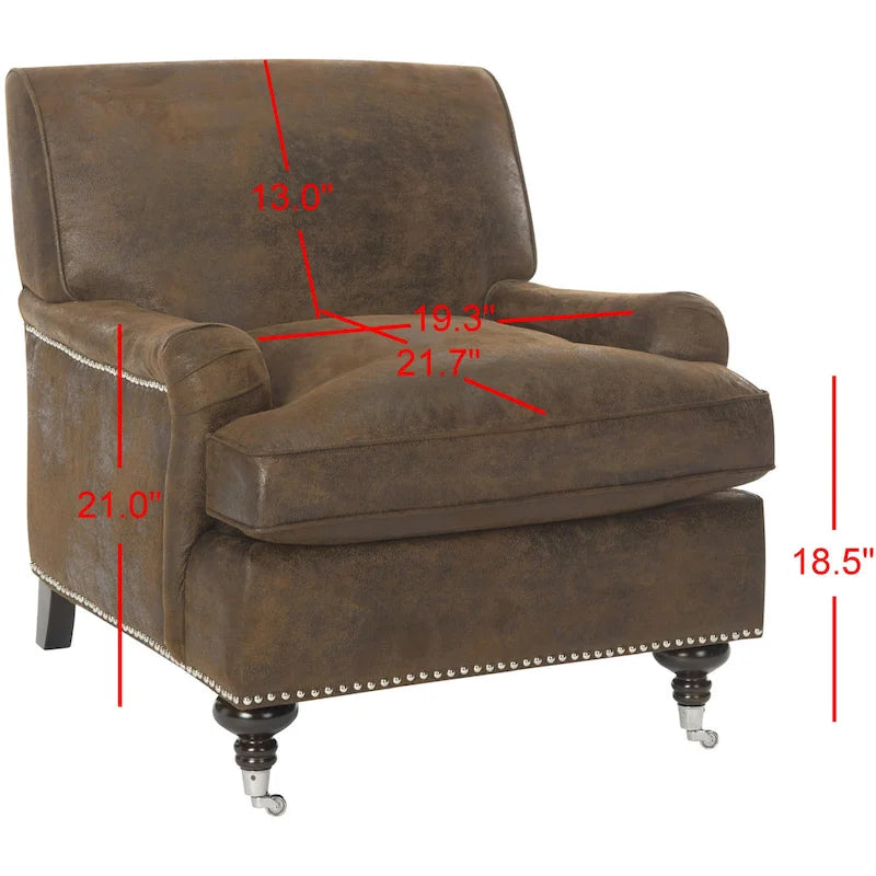 Fauteuil club multicolore de style nordique - 29Wx34Dx32H