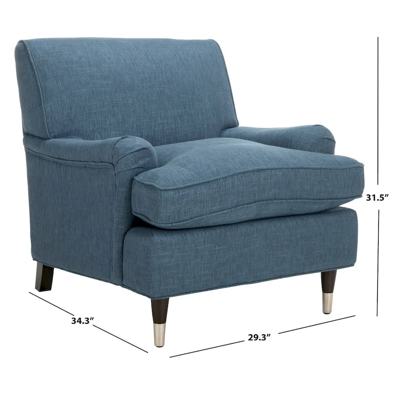 Fauteuil club multicolore de style nordique - 29Wx34Dx32H