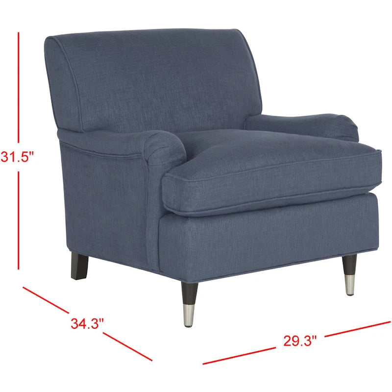 Fauteuil club multicolore de style nordique - 29Wx34Dx32H