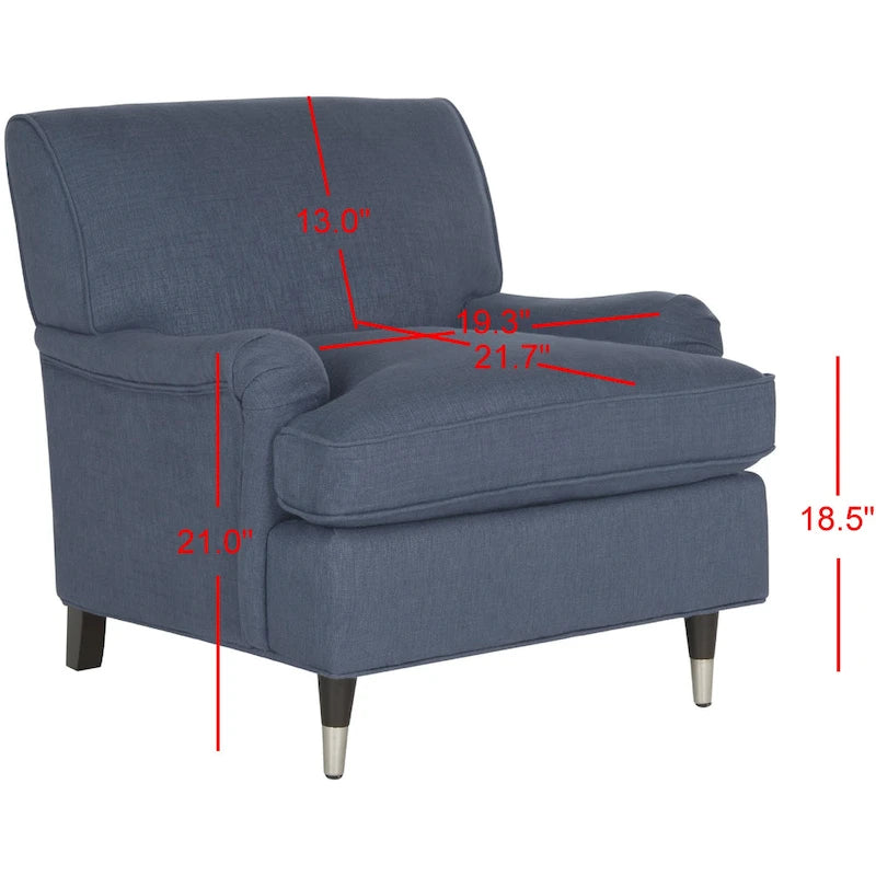 Fauteuil club multicolore de style nordique - 29Wx34Dx32H