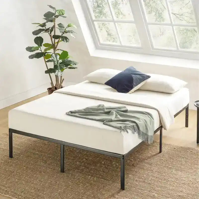 Estructura de cama con plataforma metálica de 14 pulgadas