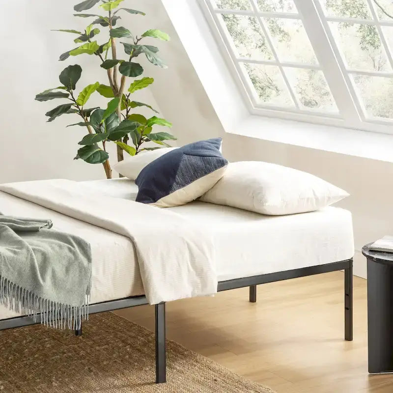Estructura de cama con plataforma metálica de 14 pulgadas