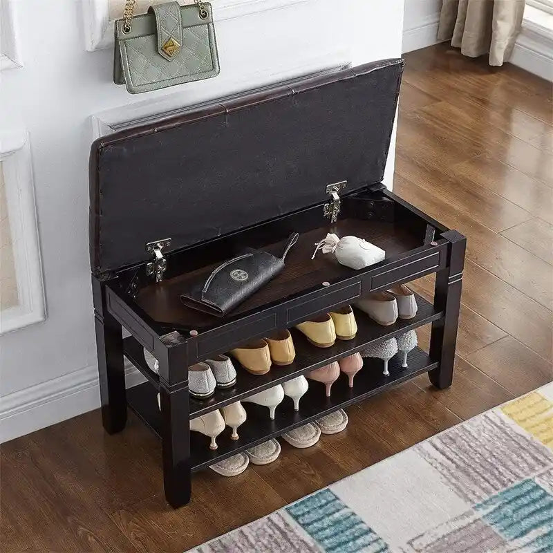 Banc à chaussures avec coussin - 31.5D x 13.8W x 18.9H