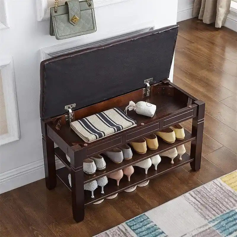 Banc à chaussures avec coussin - 31.5D x 13.8W x 18.9H