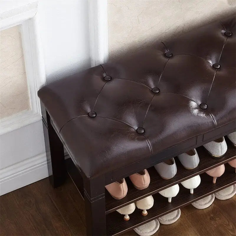 Banc à chaussures avec coussin - 31.5D x 13.8W x 18.9H